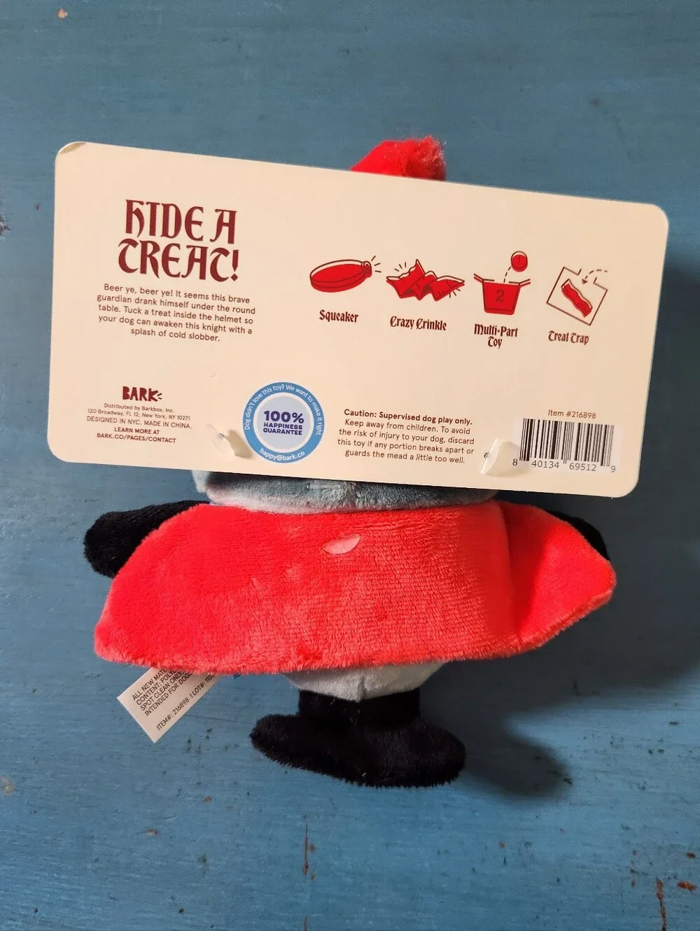 Bark Ruff Knight dog toy
